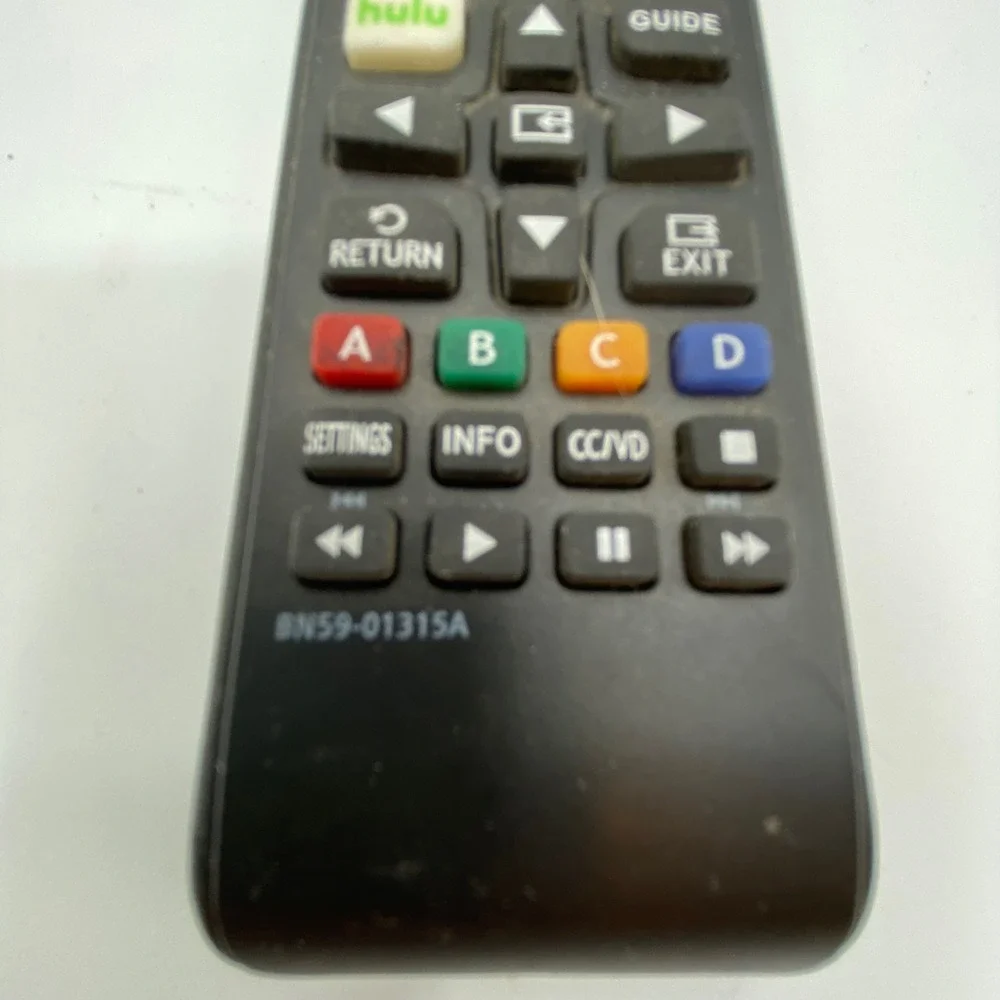 Samsung BN59-01315A Smart TV Remote Black Netflix Prime‎ Hulu Parts-Untested